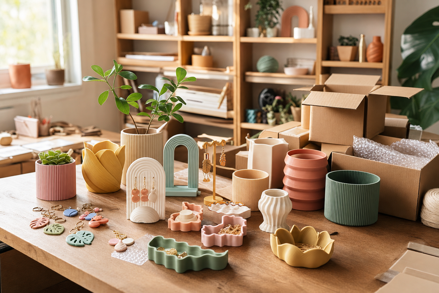 SK本舗 3D プリンター小ロット雑貨販売イメージ