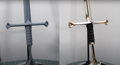 レジンで3Dプリントしたオブジェクトをメタリックに仕上げる驚異の裏技とは？
