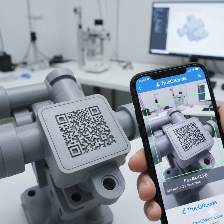 ラベルはもう不要？部品そのものにQRコードを“印刷する”