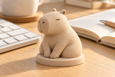 無料AIで画像を3Dモデルに！カピバラのSTL作成から3Dプリントまで