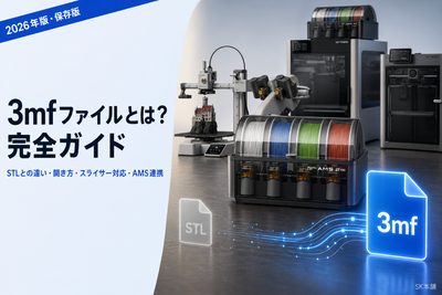 【2026年版】3mfファイルとは？STLとの違い・開き方・スライサー対応一覧 完全ガイド