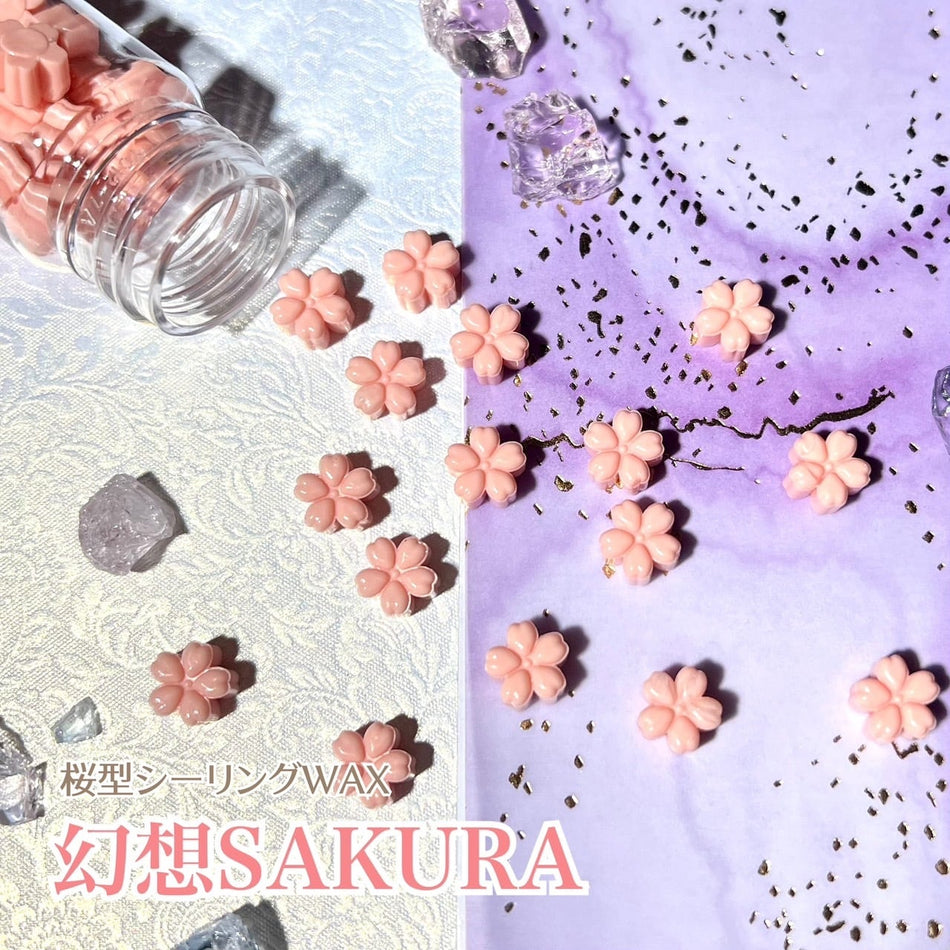 Fairy{note.}　シーリングワックス 『幻想SAKURA・桜型パステルWAX ボトル入り』