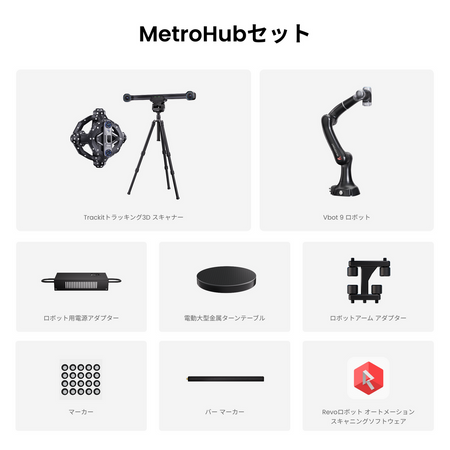 受注入荷Revopoint Trackit MetroHubセット（マーカー不要光学トラッキング式3Dスキャナー） - 画像13