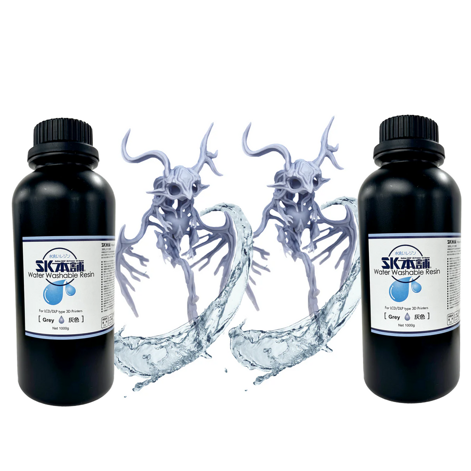 SK本舗 水洗いレジン 3Dプリンター用 1000g グレー 2本SET 3Dプリンター用レジン(SK水洗い) – タグ: