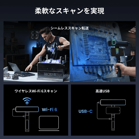 Wi-Fi 6ワイヤレス・USB-C接続