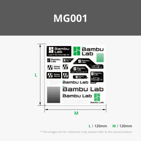 Bambu Lab スティッカーセット MG001 デザイン