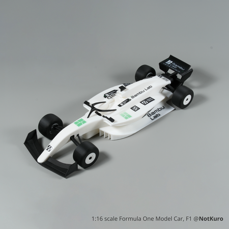 スティッカー使用例（1:16スケール フォーミュラワンモデルカー）