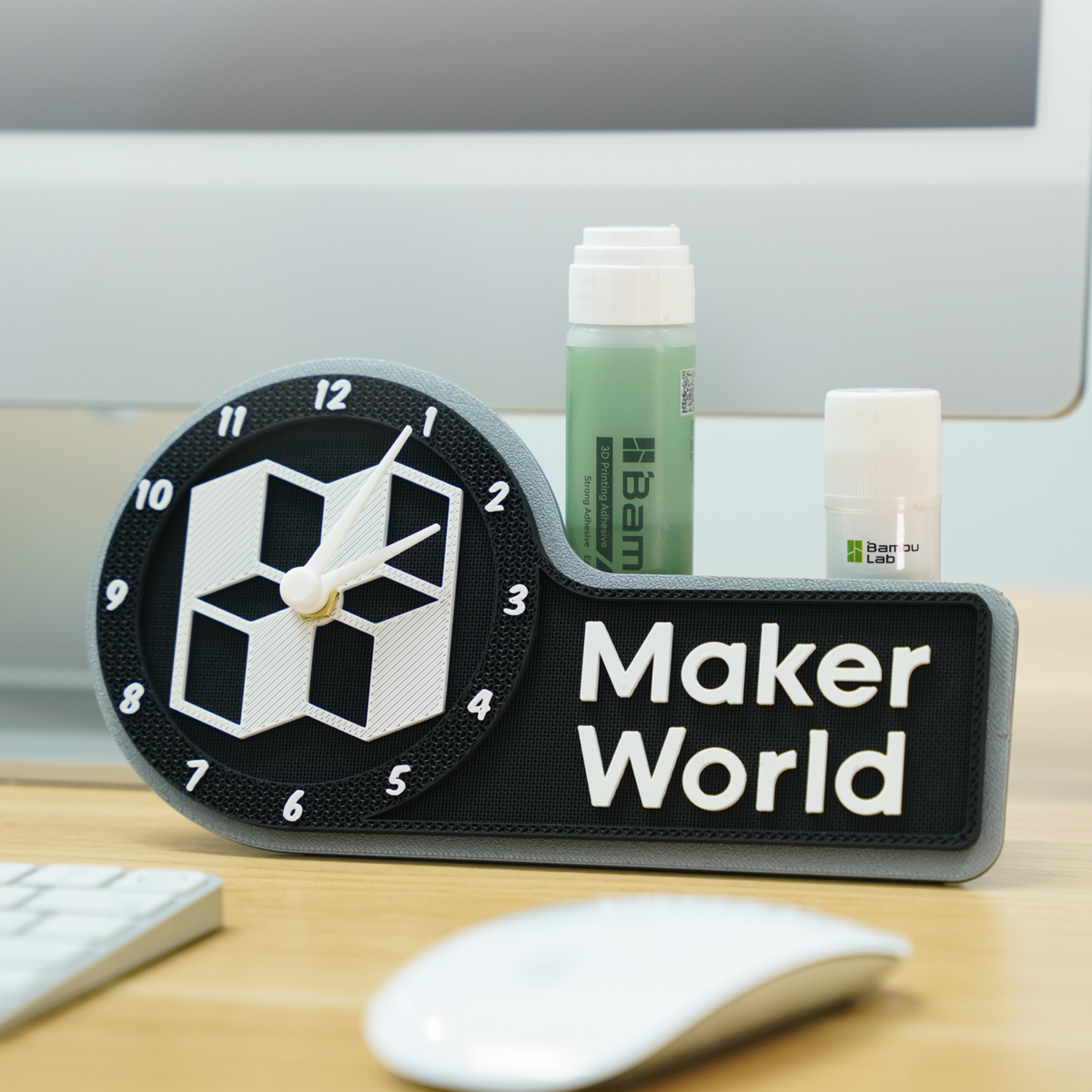 Maker World Clock 完成例（3Dプリント部品は別途プリント）