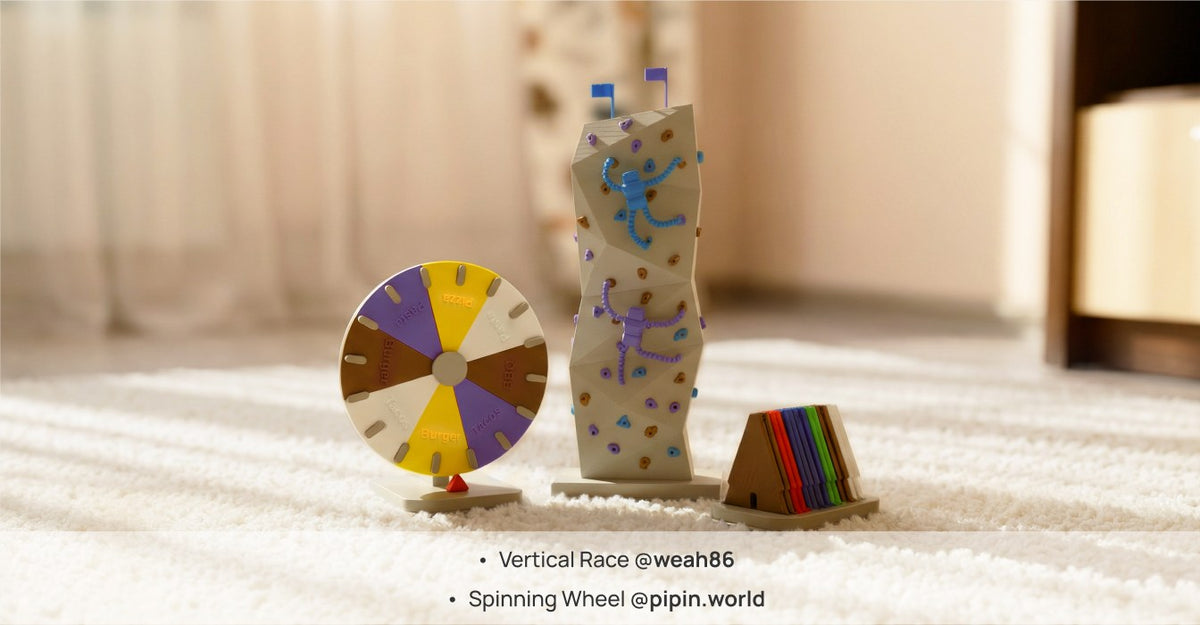 多色造形の作例 Vertical Race・Spinning Wheel（モデル制作 @weah86・@pipin.world）