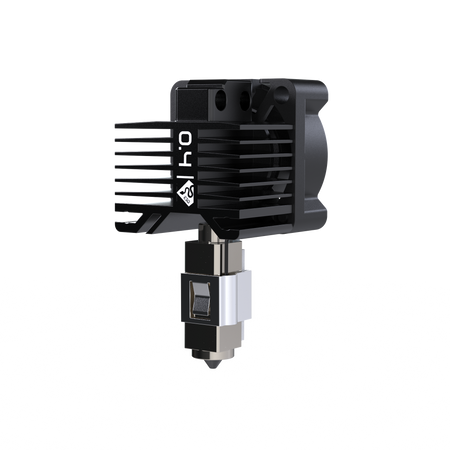 E3D DiamondBack 0.4mm をシリコンソックなしで見た製品画像。ヒートシンク・ヒートブレイク・Bambu固定クリップ・ダイヤ先端ノズル