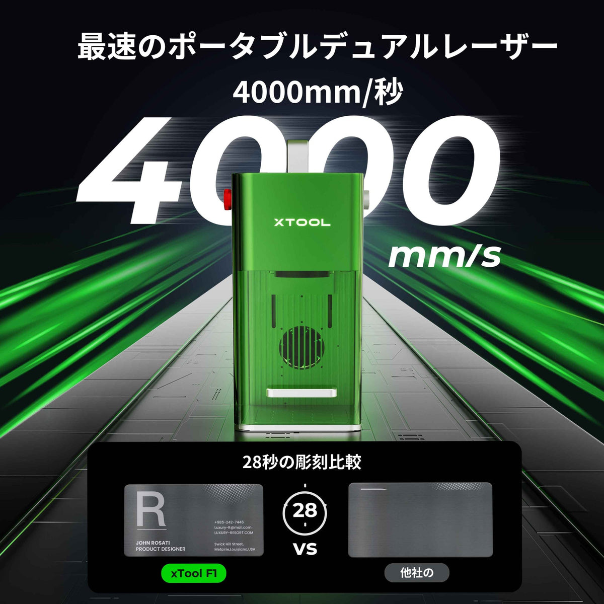 xTool F1 製品紹介画像1（日本語版）