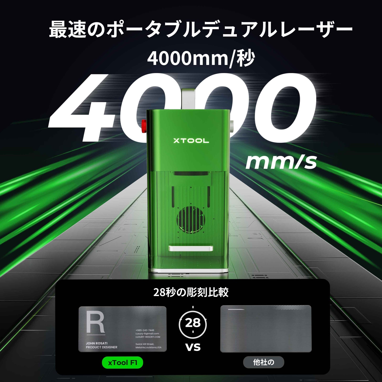 xTool F1 製品紹介画像1（日本語版）