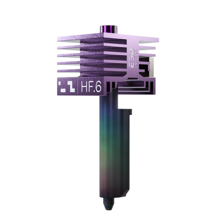 E3D High Flow ObXiDian 500 ホットエンド 0.6mm を斜めから見た製品画像。側面にE3D ObX500刻印