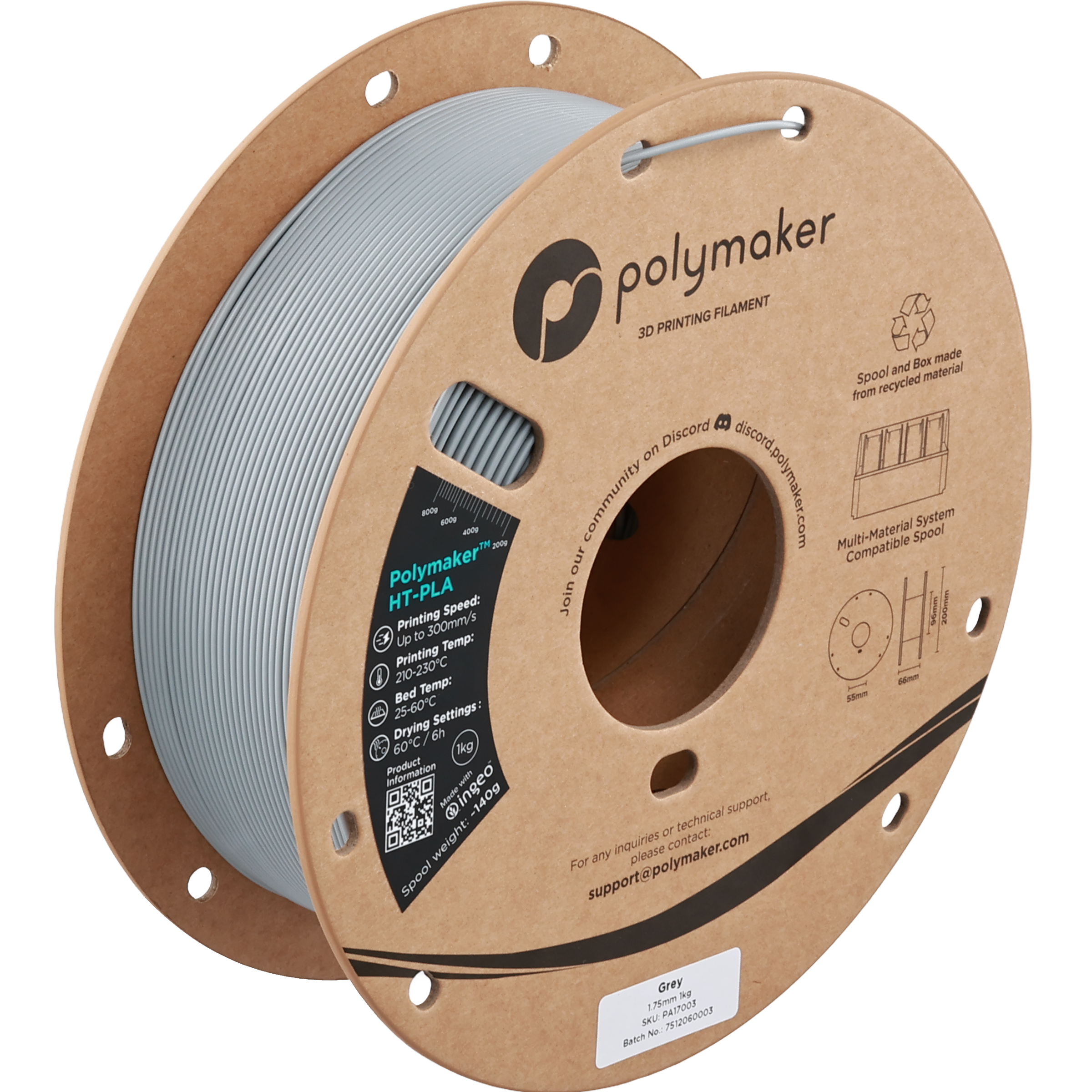 Polymaker HT-PLA Grey