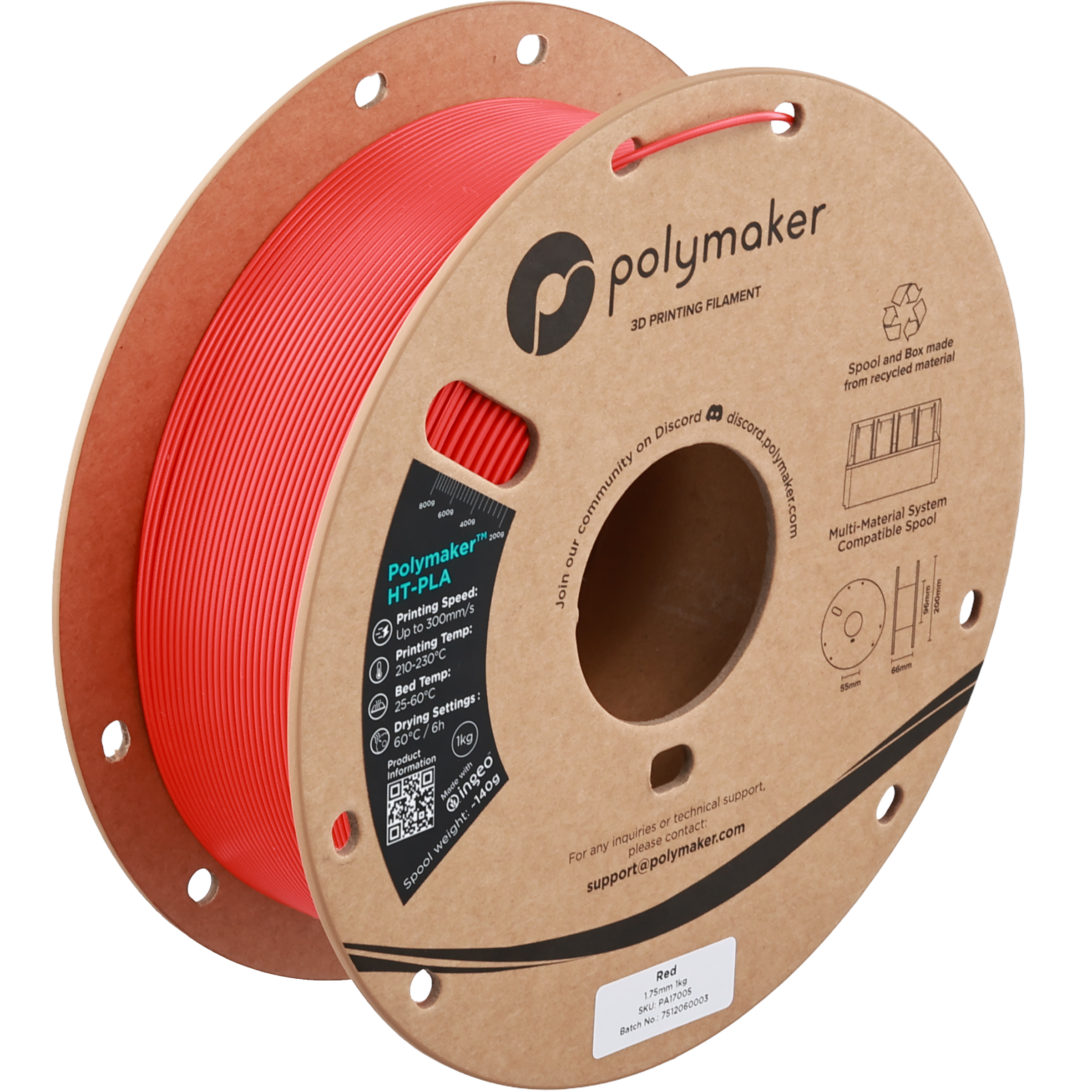 Polymaker HT-PLA Red