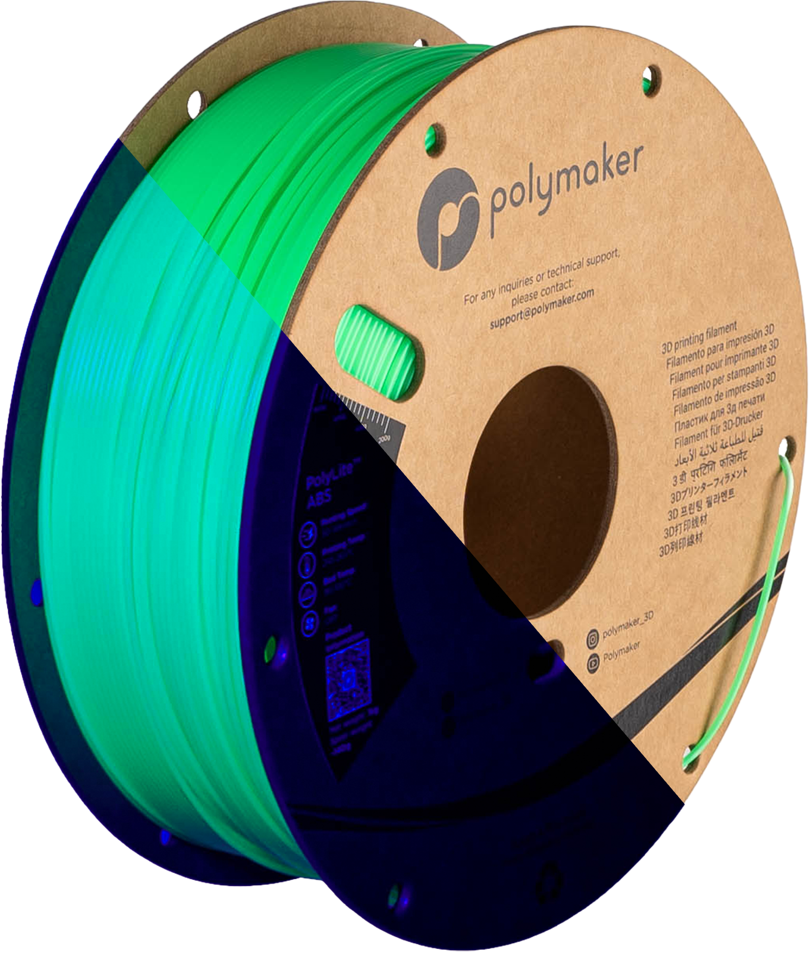 Polymaker PolyLite Neon ABS Neon Green