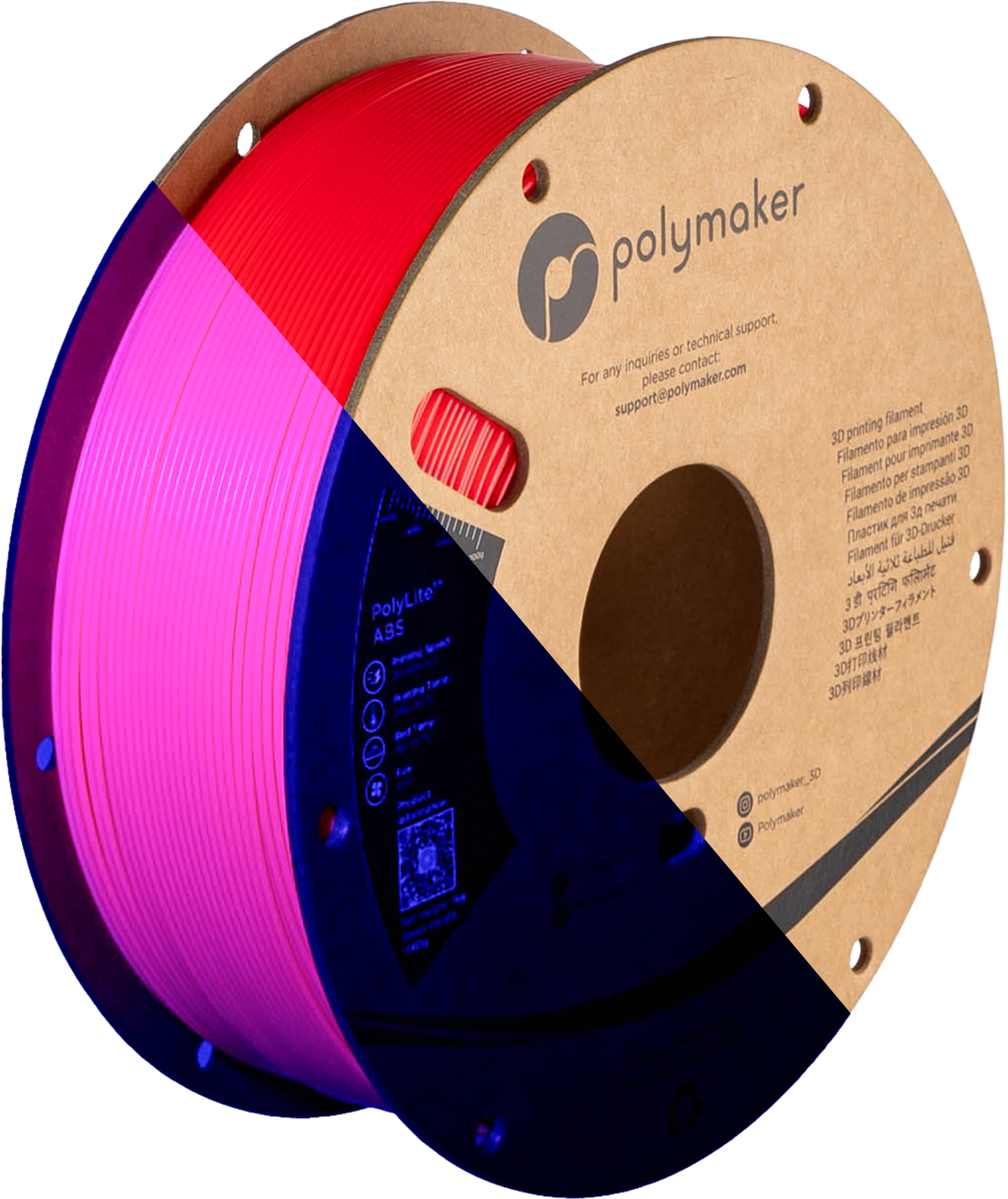 Polymaker PolyLite Neon ABS Neon Magenta