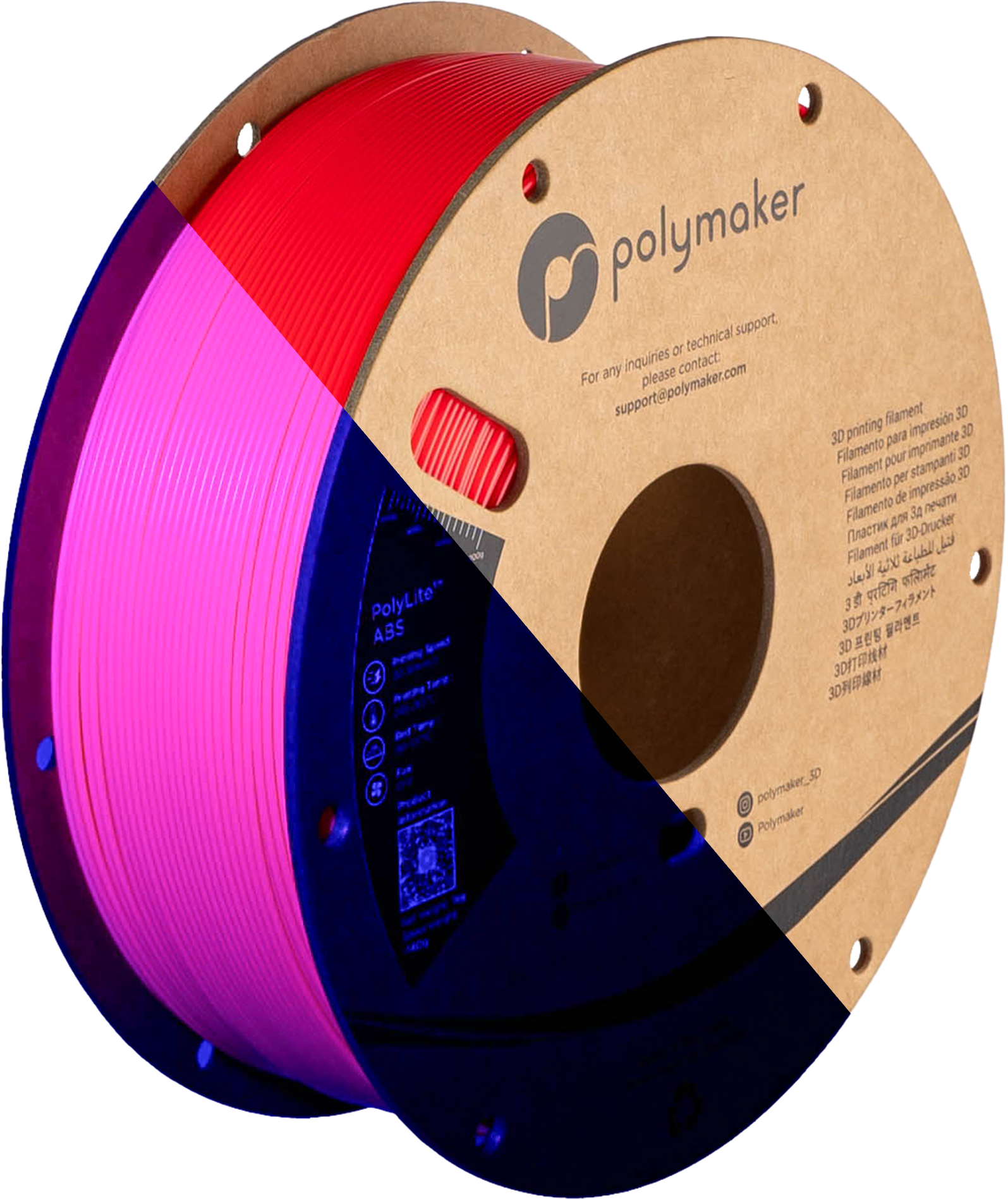 Polymaker PolyLite Neon ABS Neon Magenta
