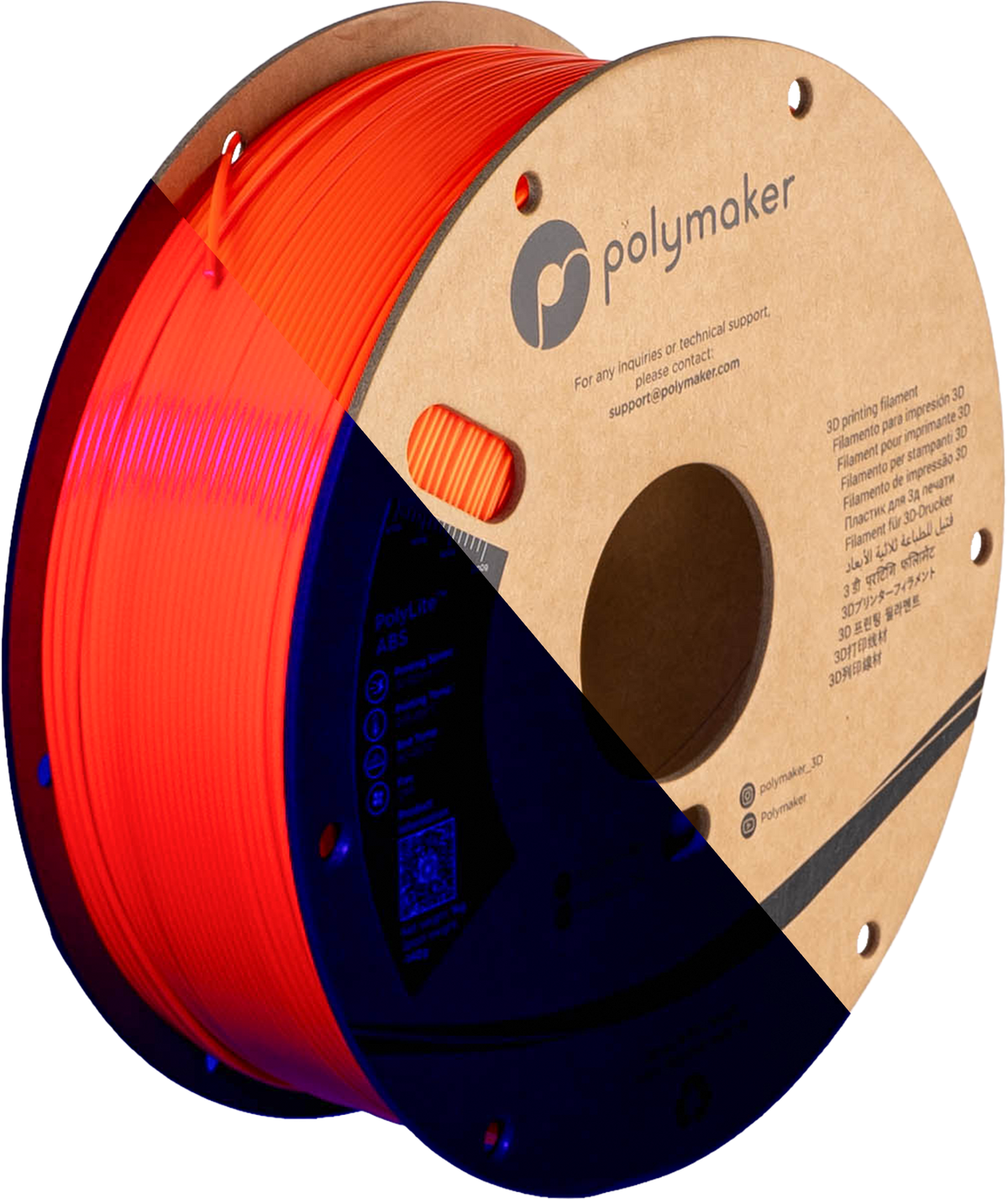 Polymaker PolyLite Neon ABS Neon Orange