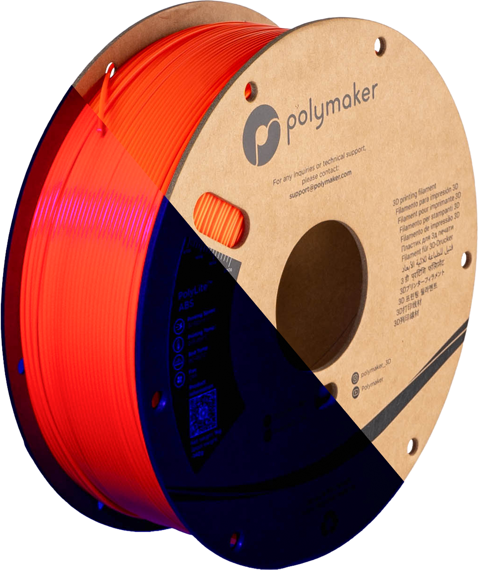 Polymaker PolyLite Neon ABS Neon Orange