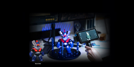 EinScan Rigil Liteによるフィギュアのカラースキャン例