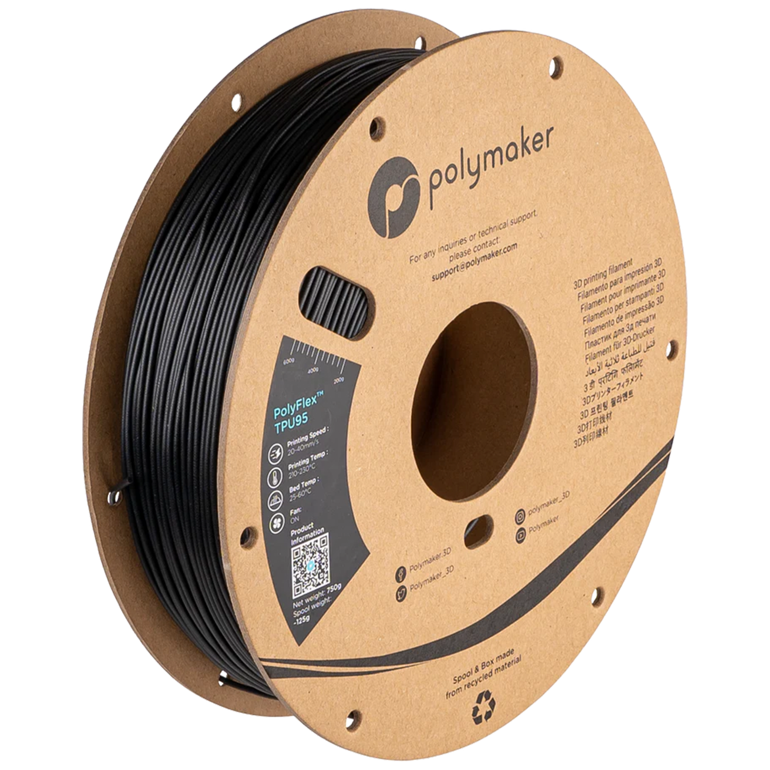 Polymaker PolyFlex TPU95 Black