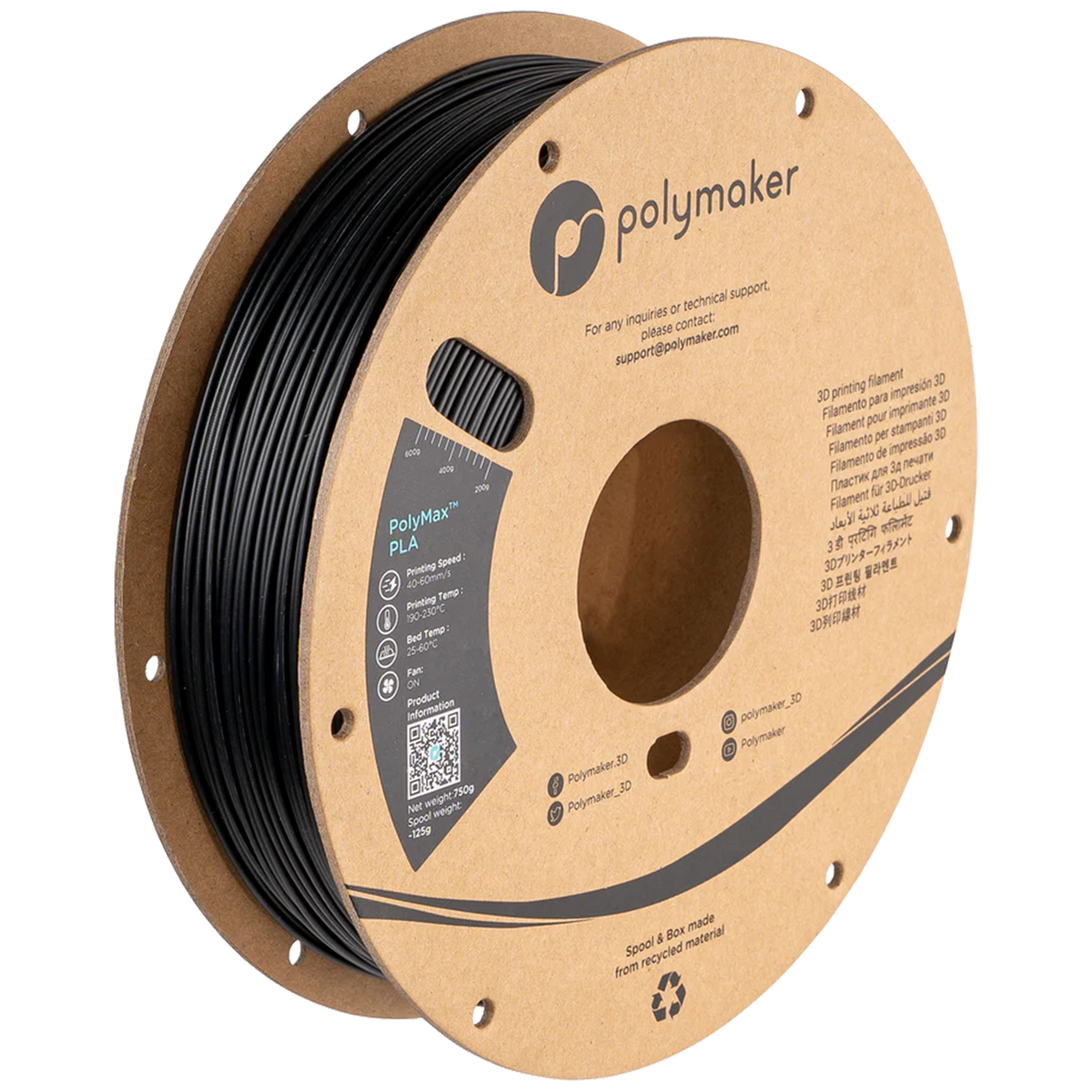 Polymaker PolyMax PLA Black