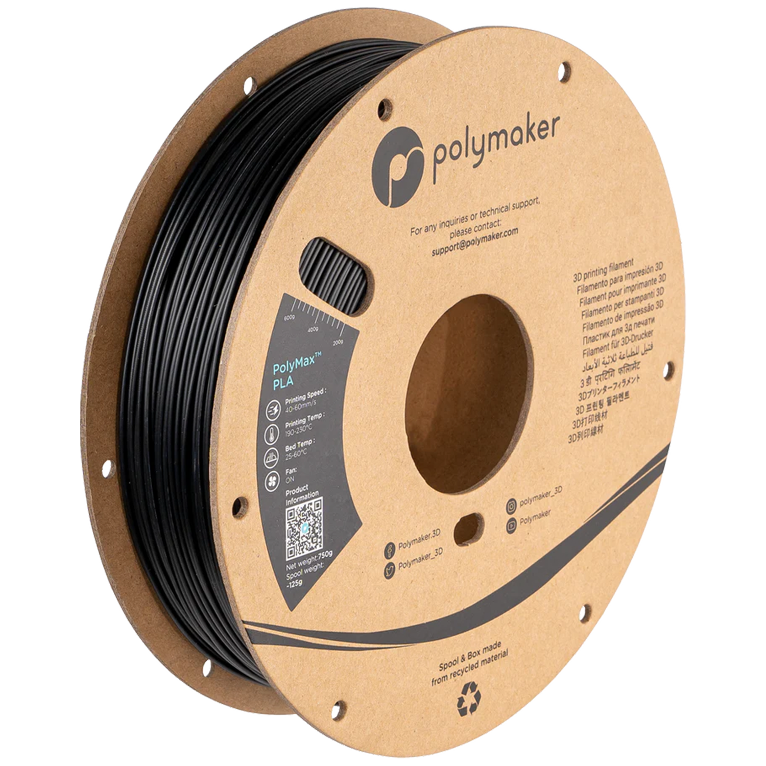 Polymaker PolyMax PLA Black