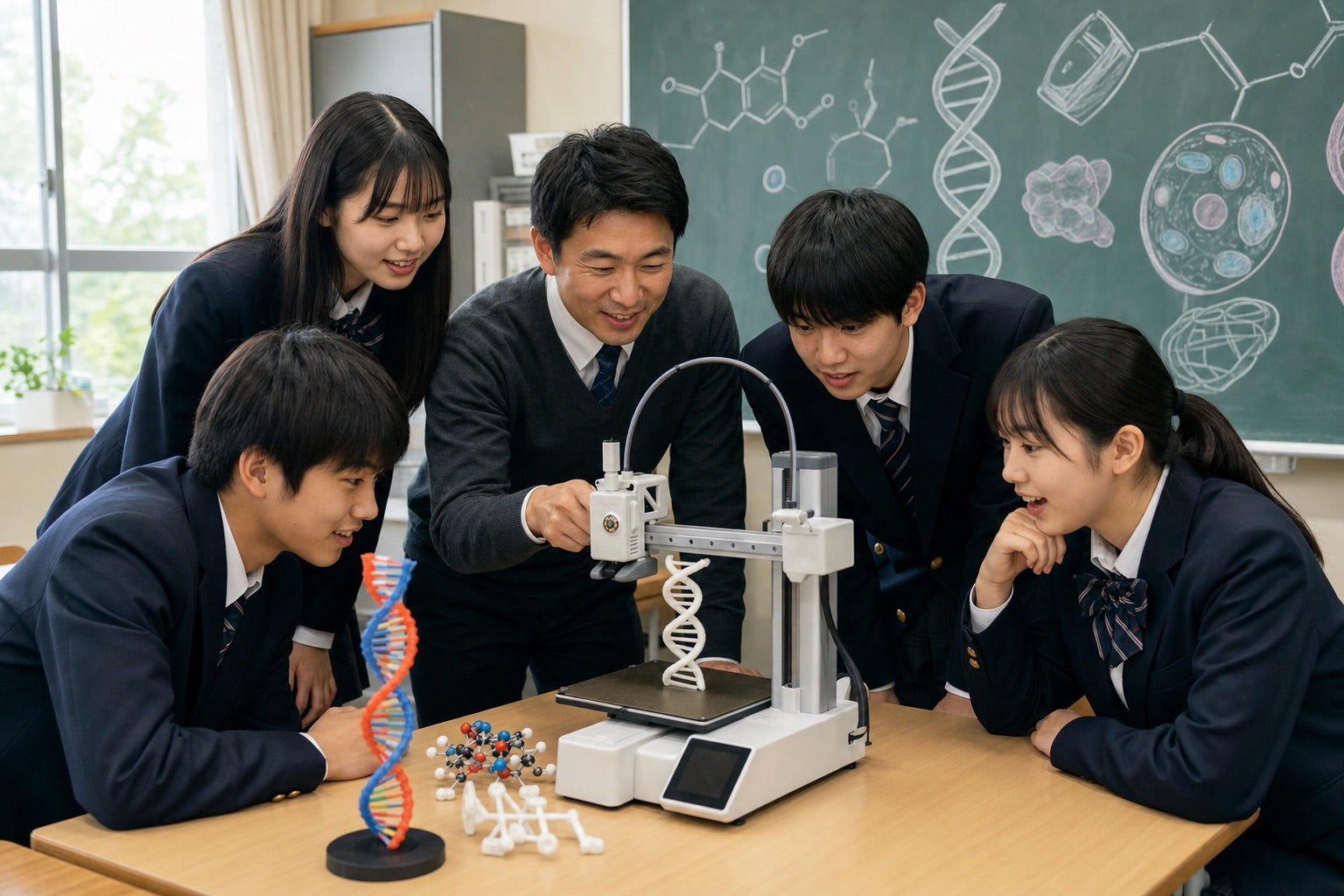 SK本舗 3D プリンター 教育現場 教材製作 イメージ