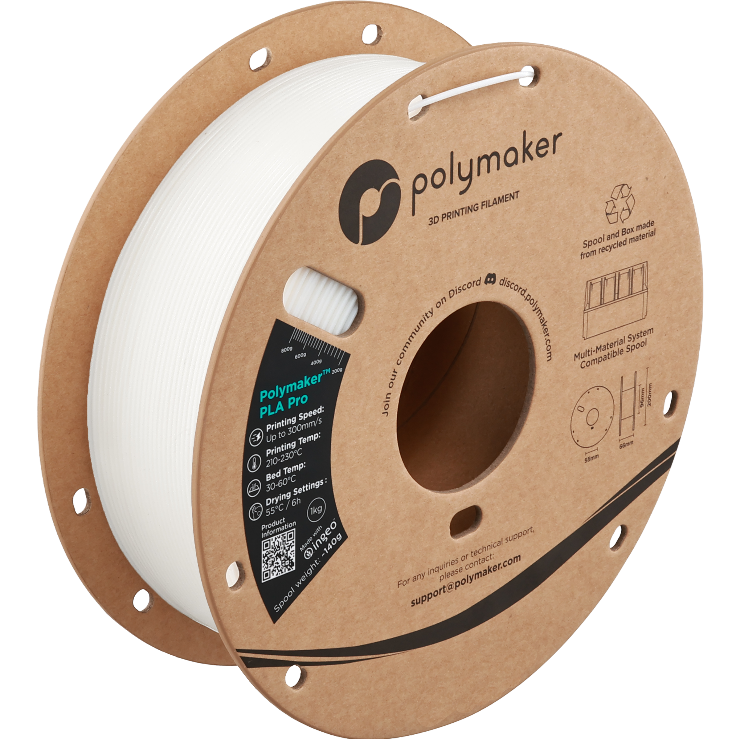 Polymaker PLA Pro White