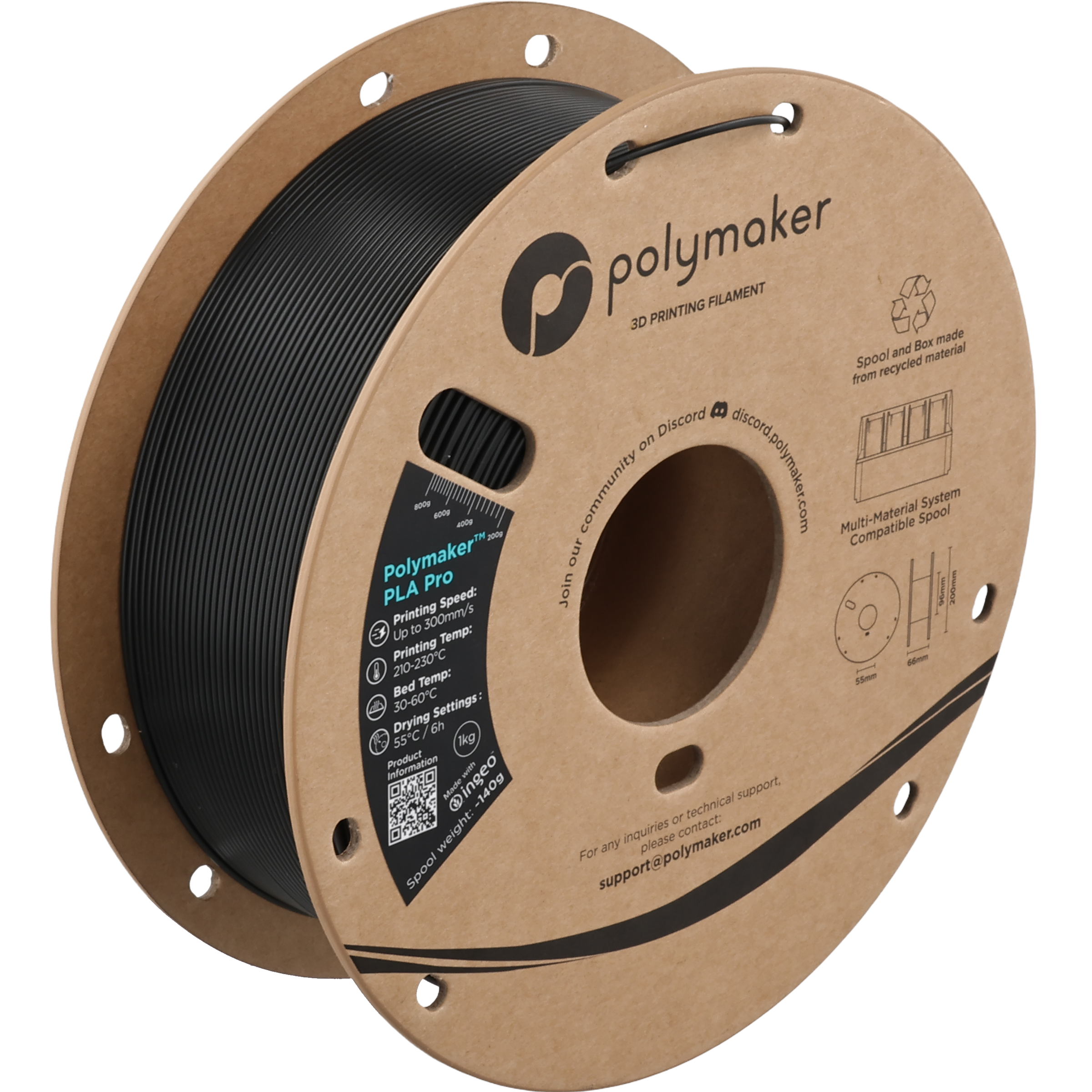 Polymaker PLA Pro Black