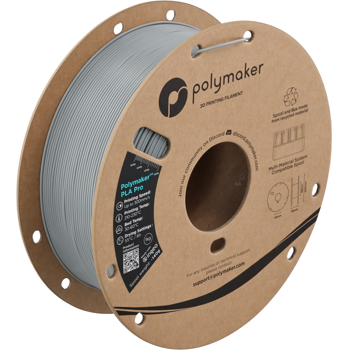 Polymaker PLA Pro Grey