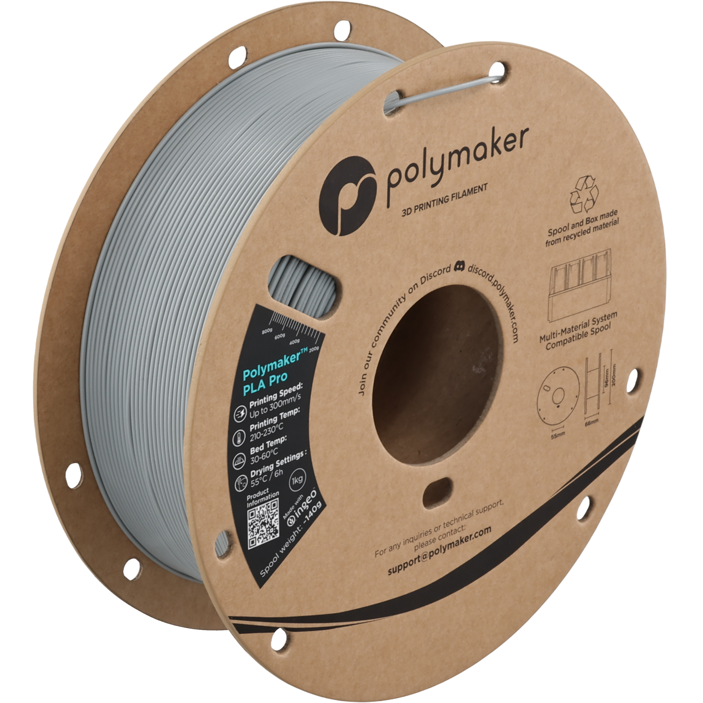 Polymaker PLA Pro Grey