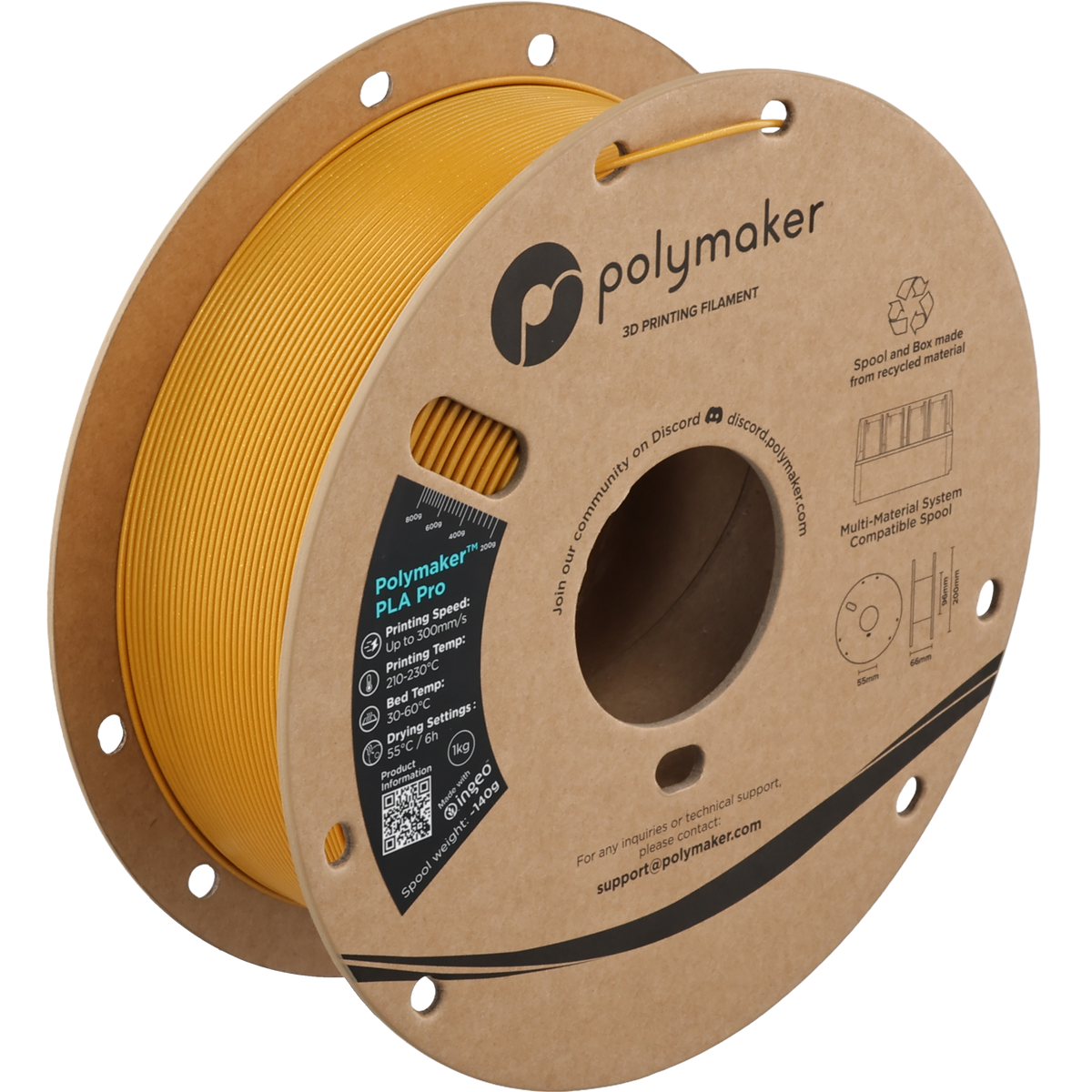 Polymaker PLA Pro Metallic Gold