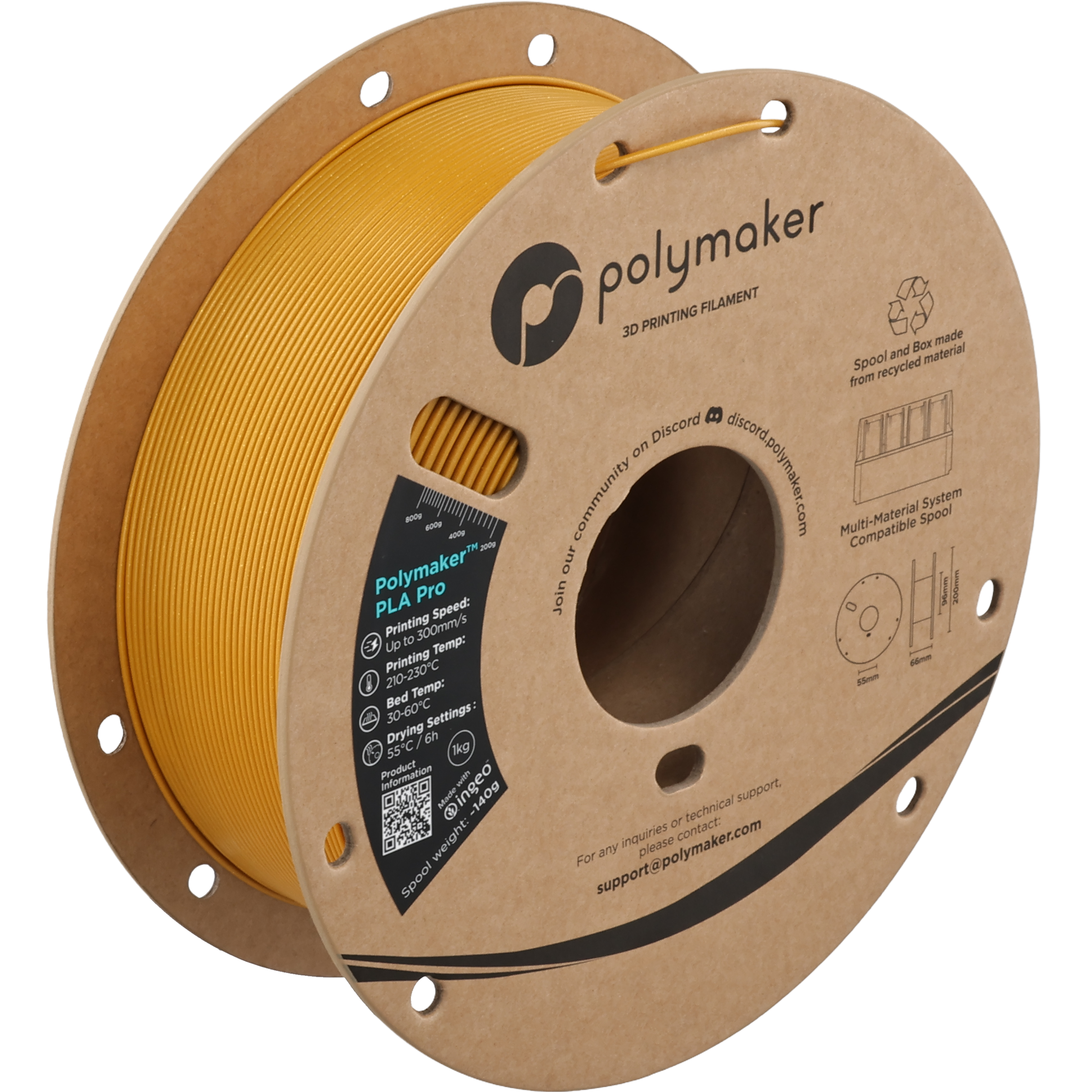 Polymaker PLA Pro Metallic Gold