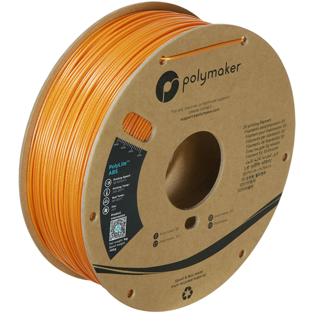 Polymaker PolyLite Galaxy ABS Galaxy Orange