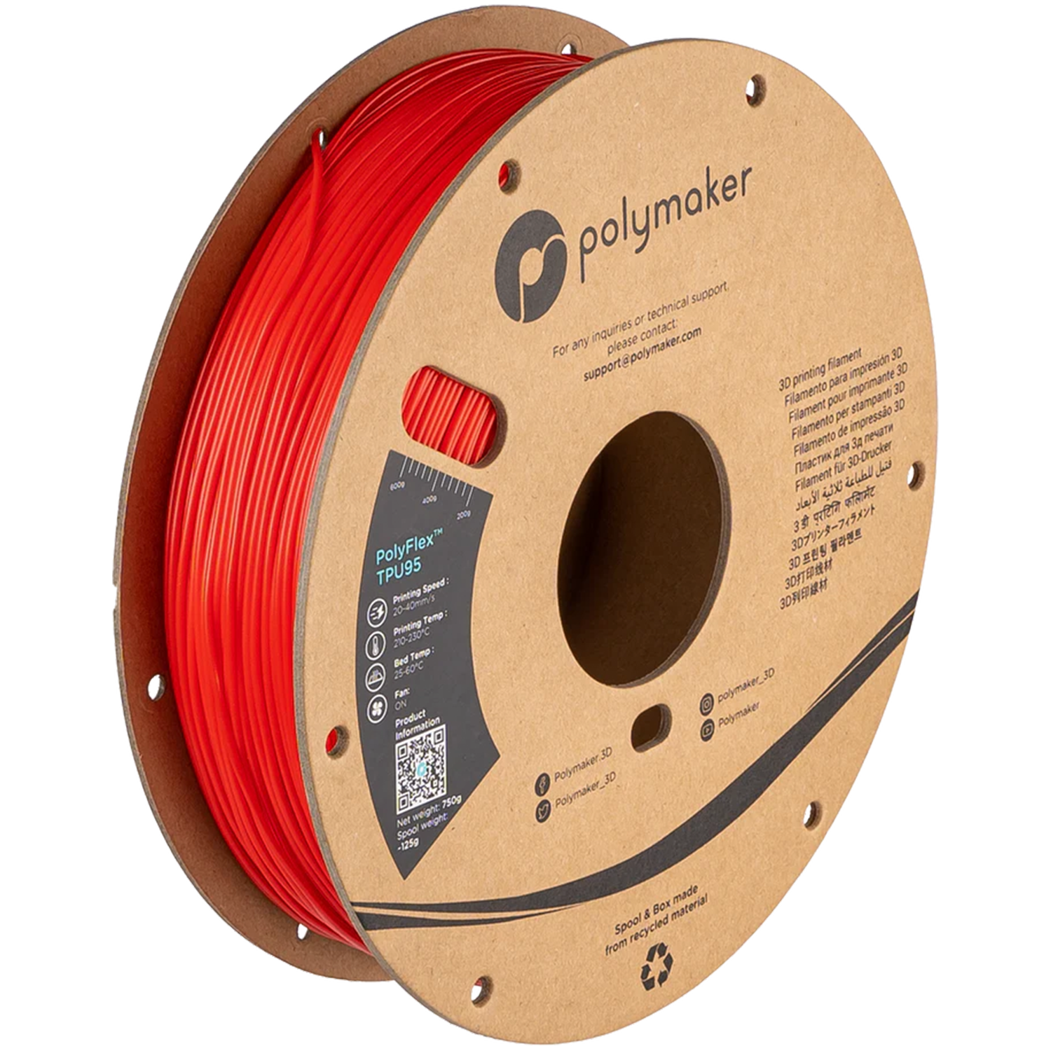 Polymaker PolyFlex TPU95 Red