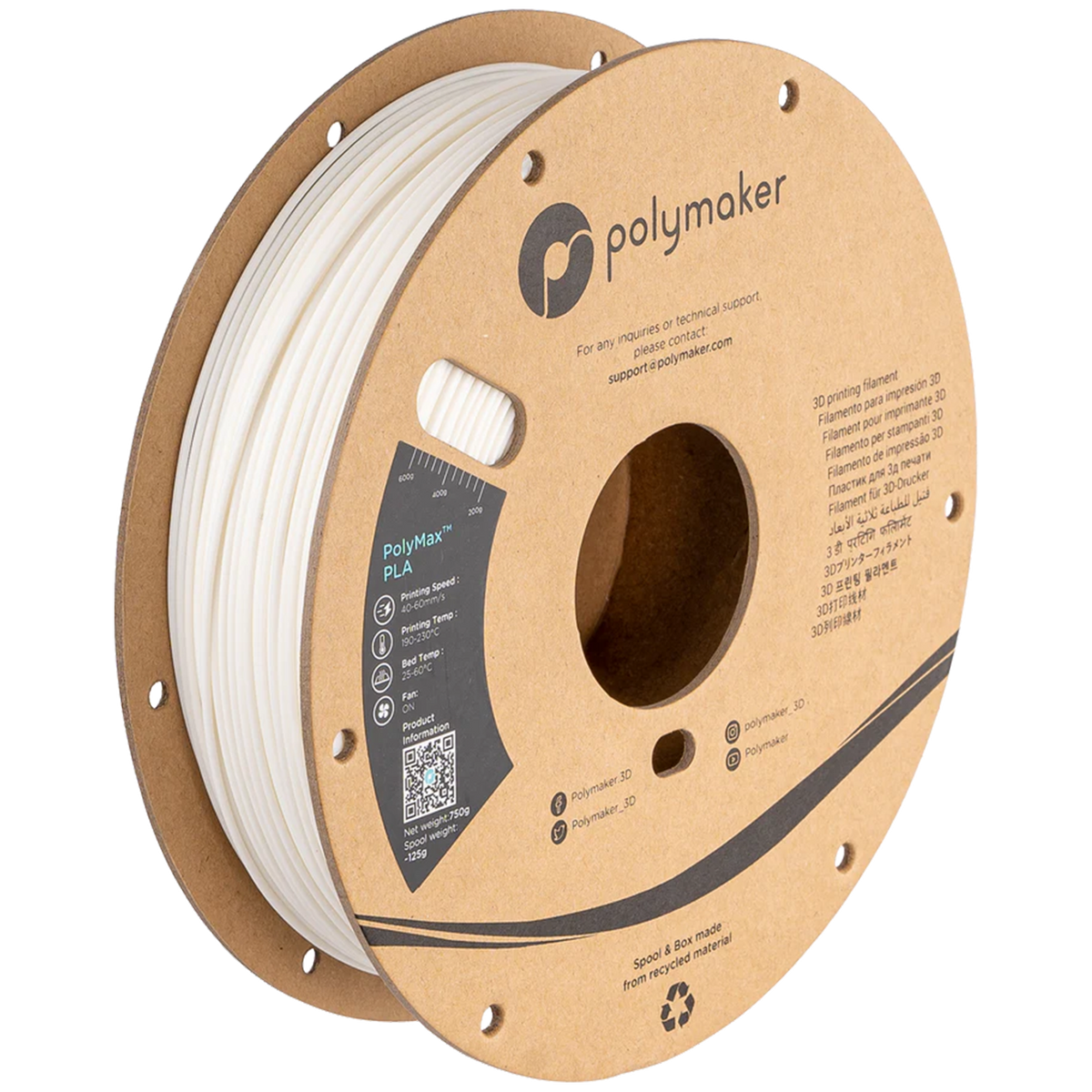 Polymaker PolyMax PLA White
