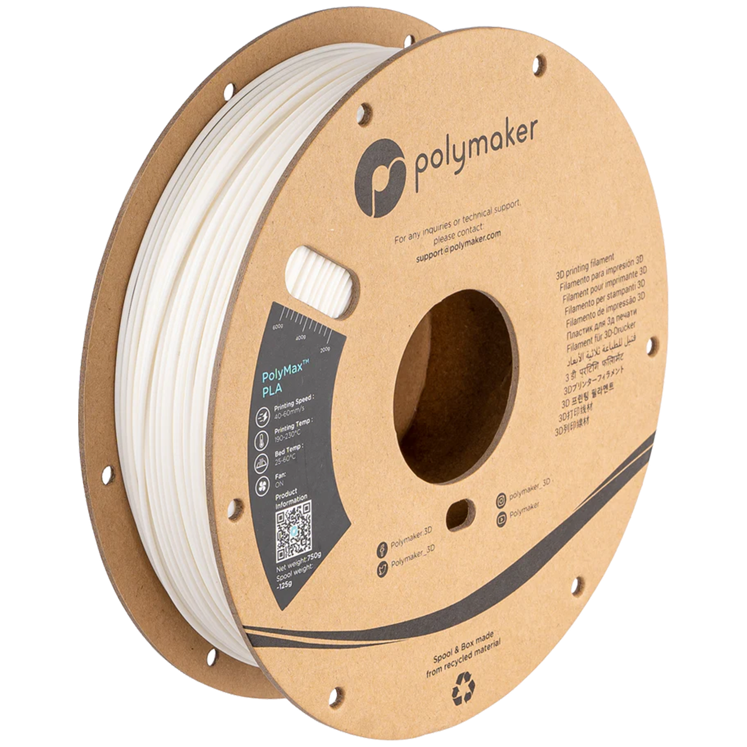 Polymaker PolyMax PLA White