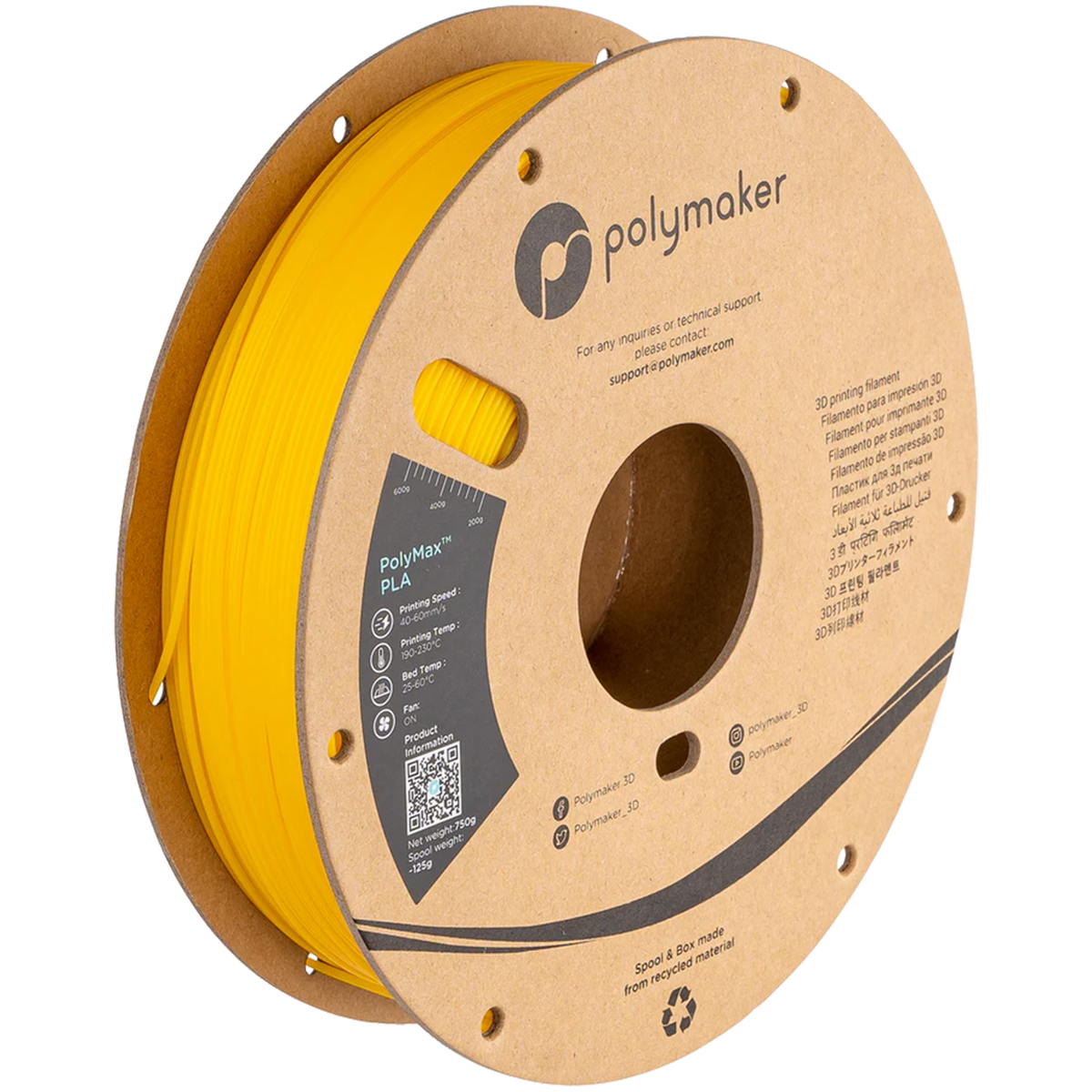Polymaker PolyMax PLA Yellow