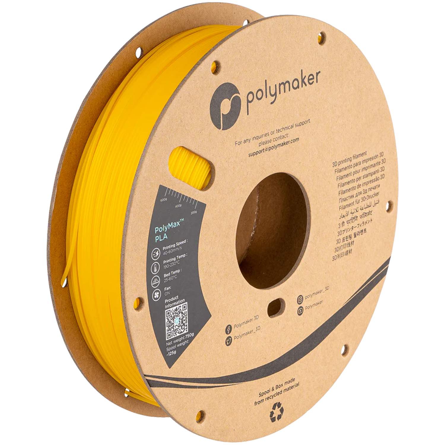 Polymaker PolyMax PLA Yellow