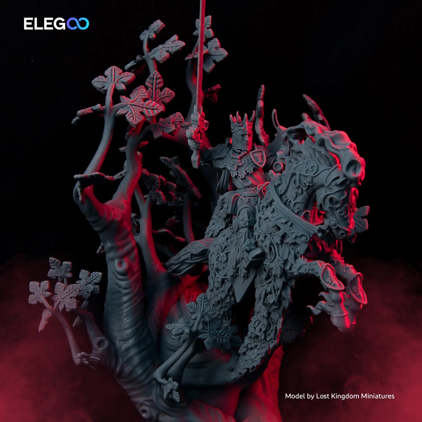 【販売終了】Elegoo 光硬化性水洗い8Kレジン -Space Gray- 1000g